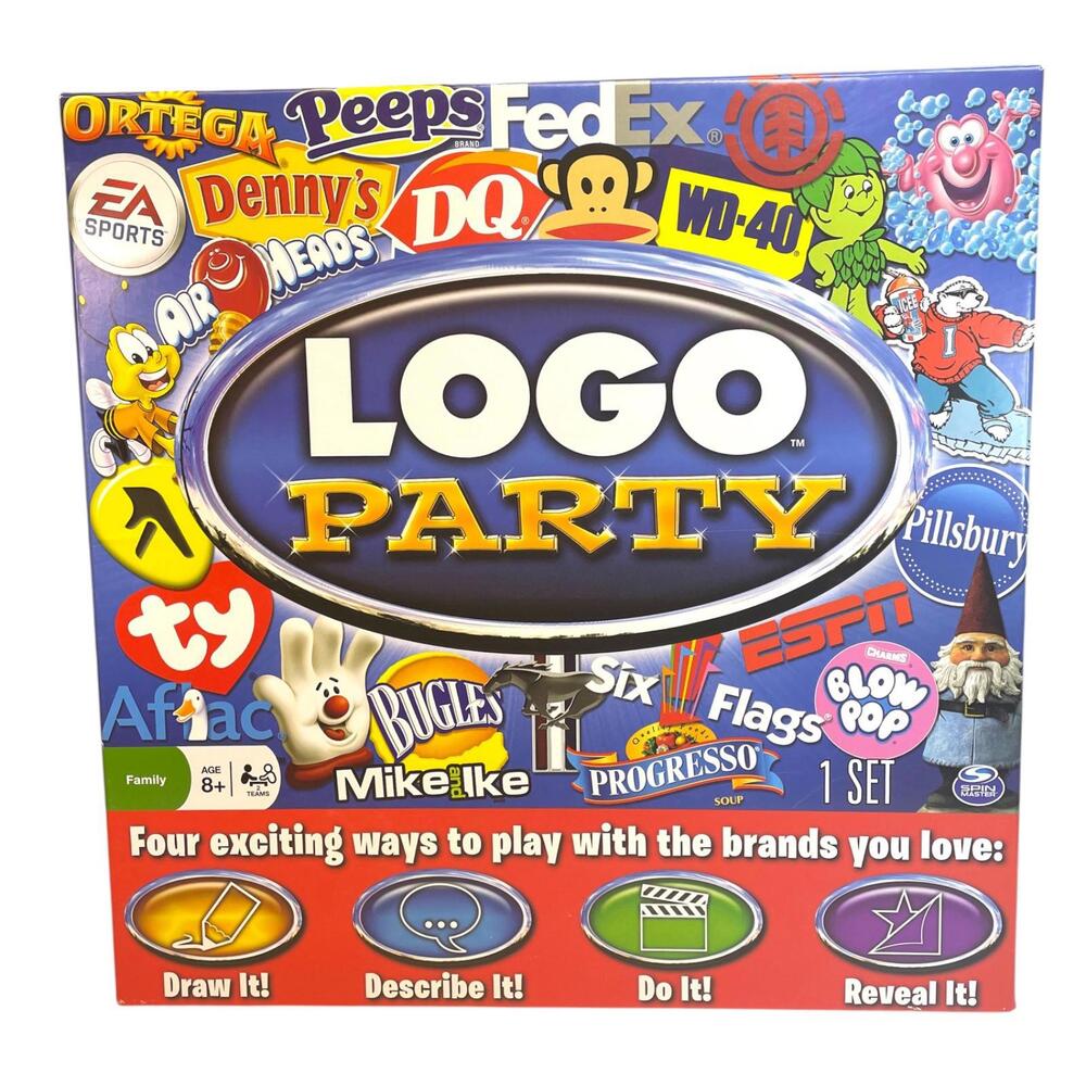 Logo Party Game by Spin Master 2011 Complete Set Trivia Family Party Classic